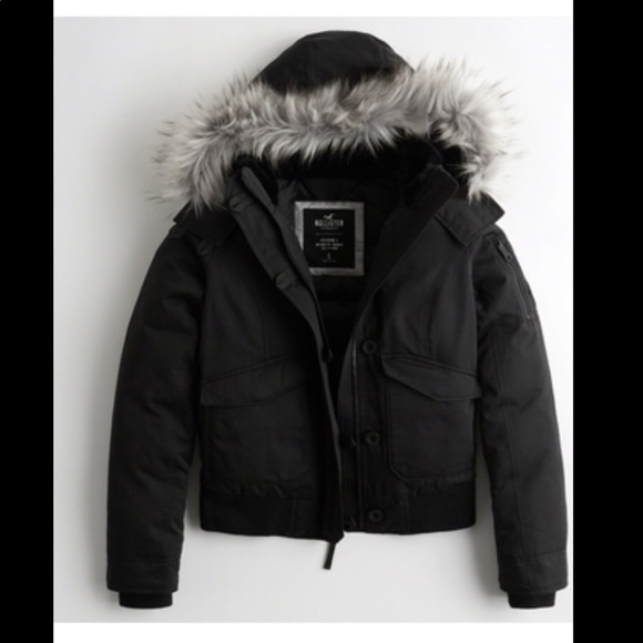 down bomber jacket hollister